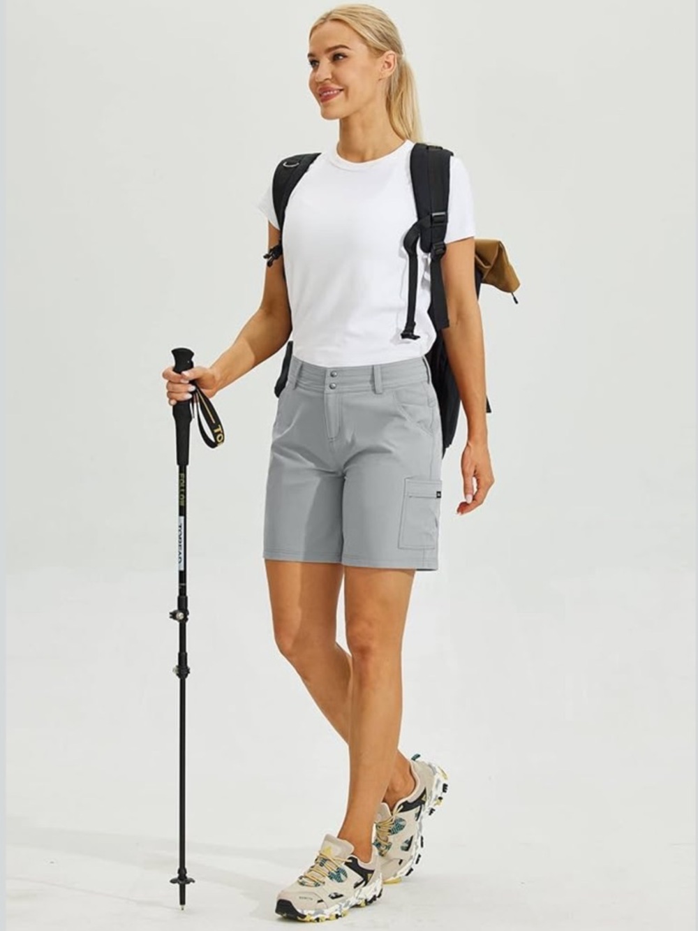 Willit Women's Grey Golf Cargo Shorts